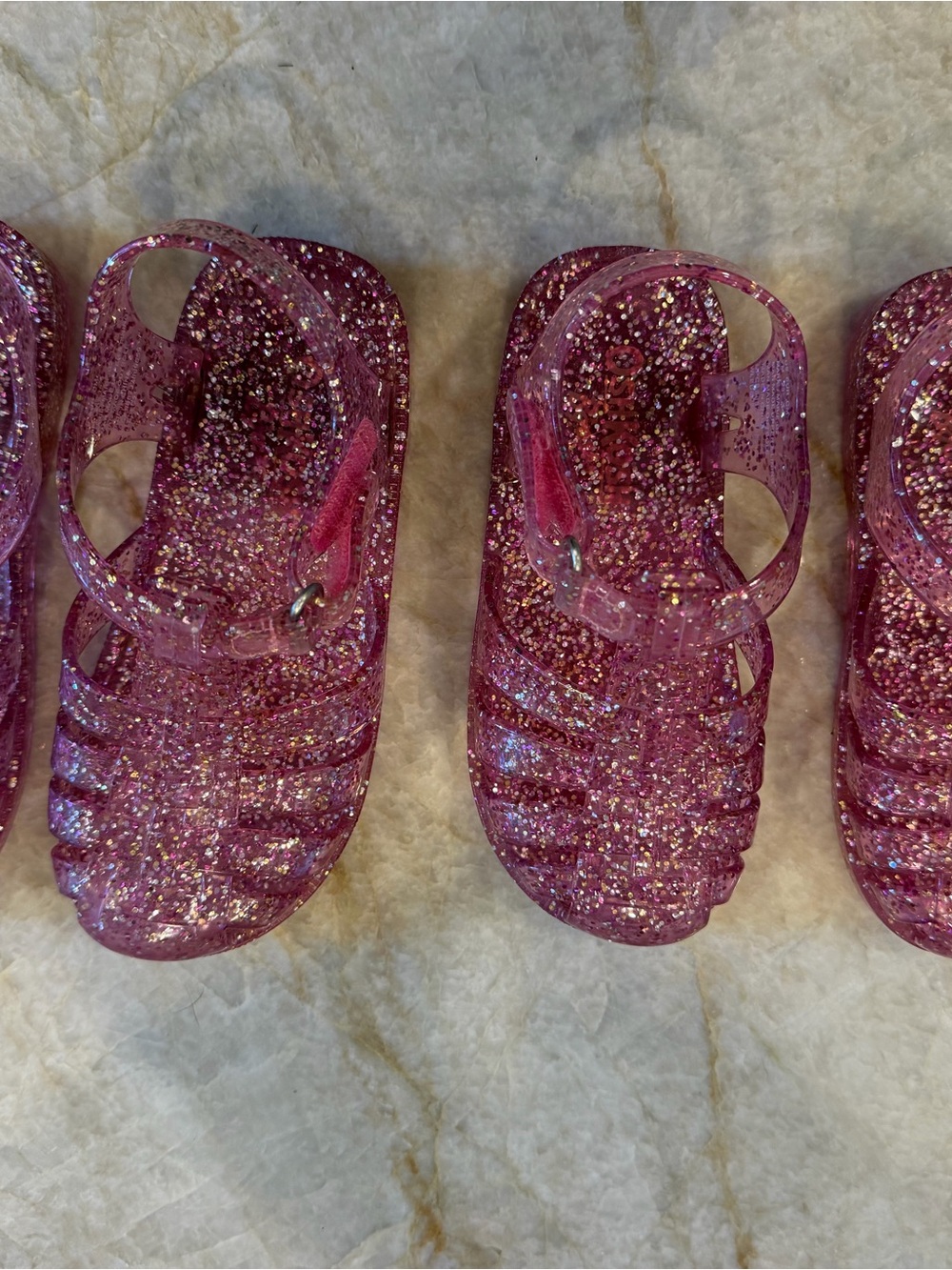 OshKosh B'gosh Sparkling Pink Jelly Sandals